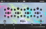 Interactive world map UI showing many circular markers across continents, with top and bottom control bars visible.